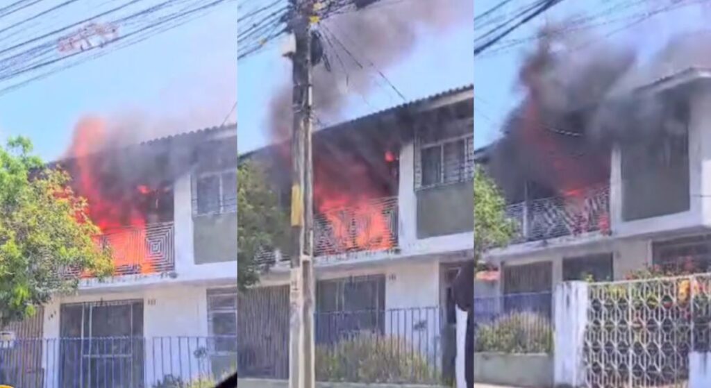 Ainda não há informações sobre a causa do incêndio em Bairro Novo, Olinda - Foto (Redes Sociais-Reprodução)