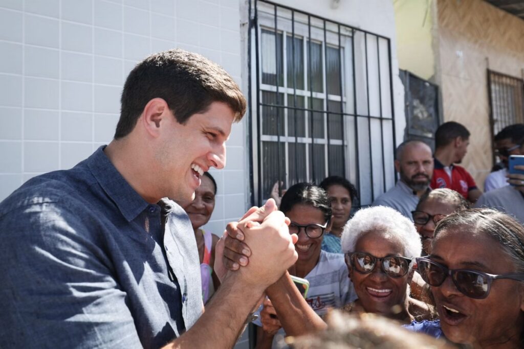 O prefeito João Campos (PSB) durante inauguração de unidade da saúde da família no Recife - Foto (Rodolfo Loepert-Prefeitura do Recife)