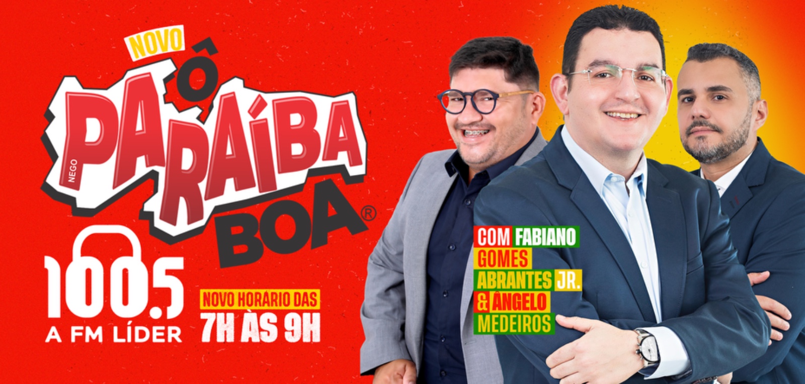 Novo “Ô Paraíba Boa” estreia com novidades no formato e na apresentação próxima segunda-feira (13), na Rádio 100.5 FM