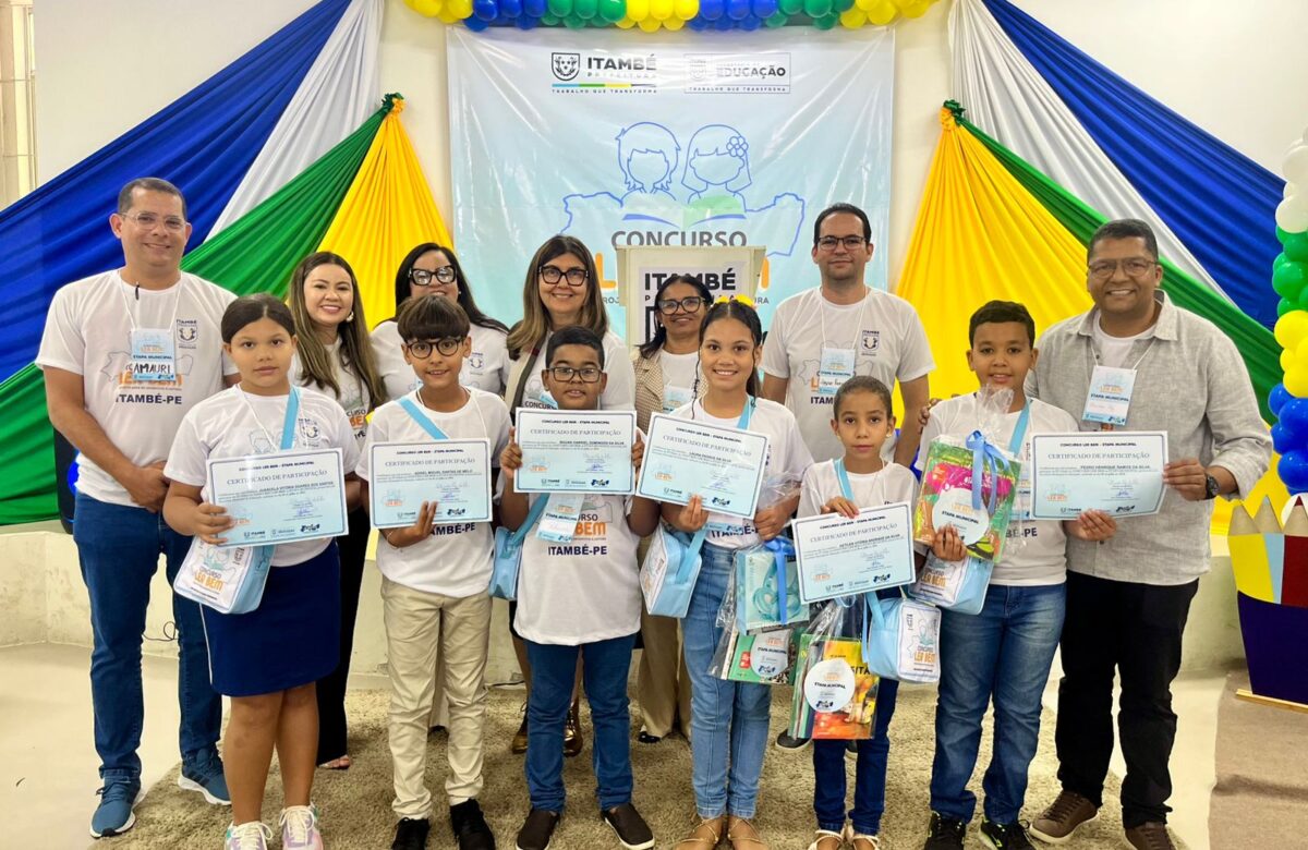 Escolas e alunos de Itambé se destacam em etapa municipal do Concurso Ler Bem - Foto (Divulgação)