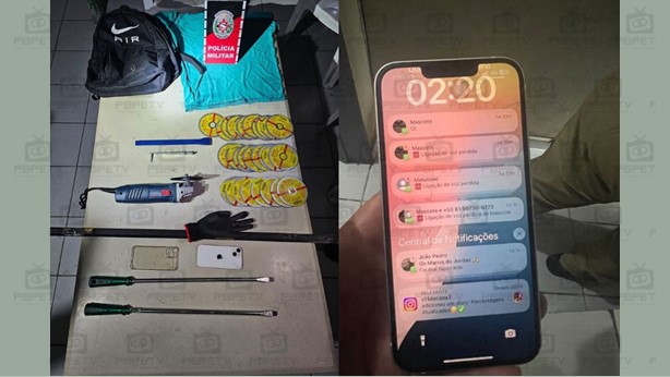 Polícia Militar de Pedras de Fogo Impede Tentativa de Arrombamento a Lotérica no Litoral Sul da Paraíba - Foto (Reprodução)