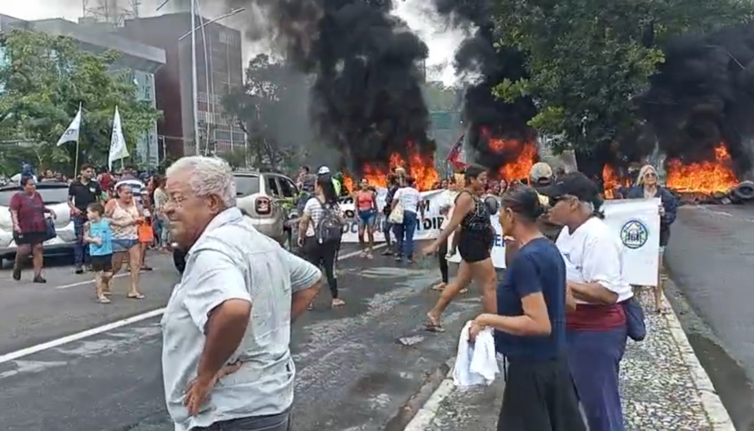 Corpo de Bombeiros foi acionado e disse ter enviado uma viatura ao local - Foto (Gilvam Rodrigues)_