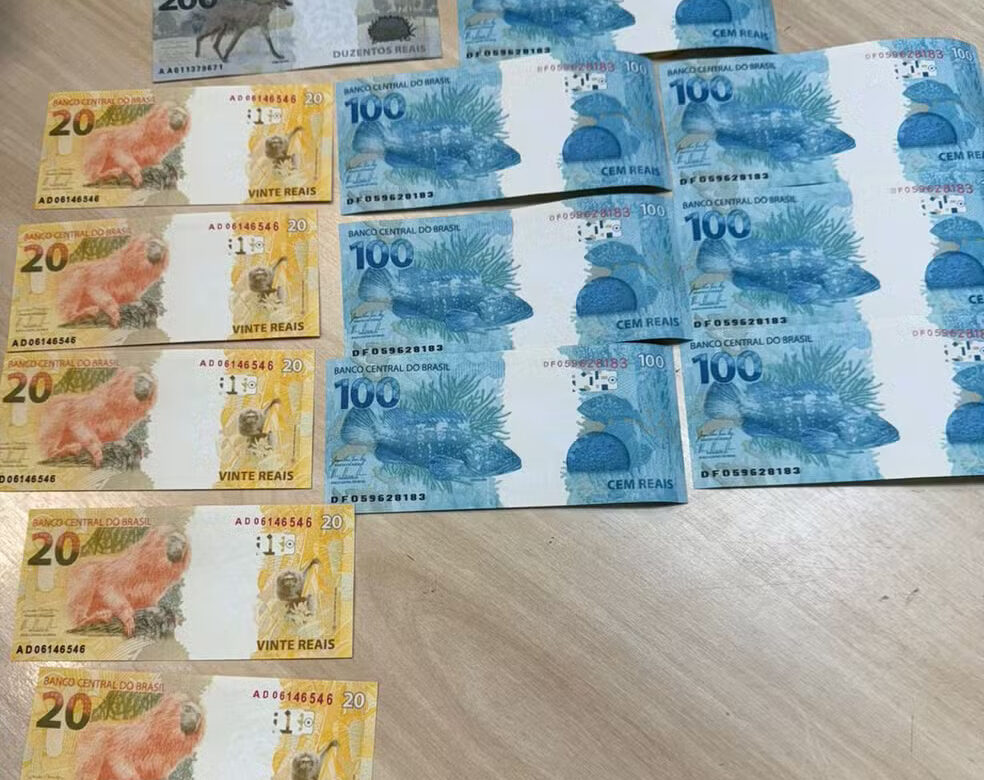 Dinheiro falso foi encontrado em encomenda dos Correios - Foto (Polícia Federal-Divulgação)