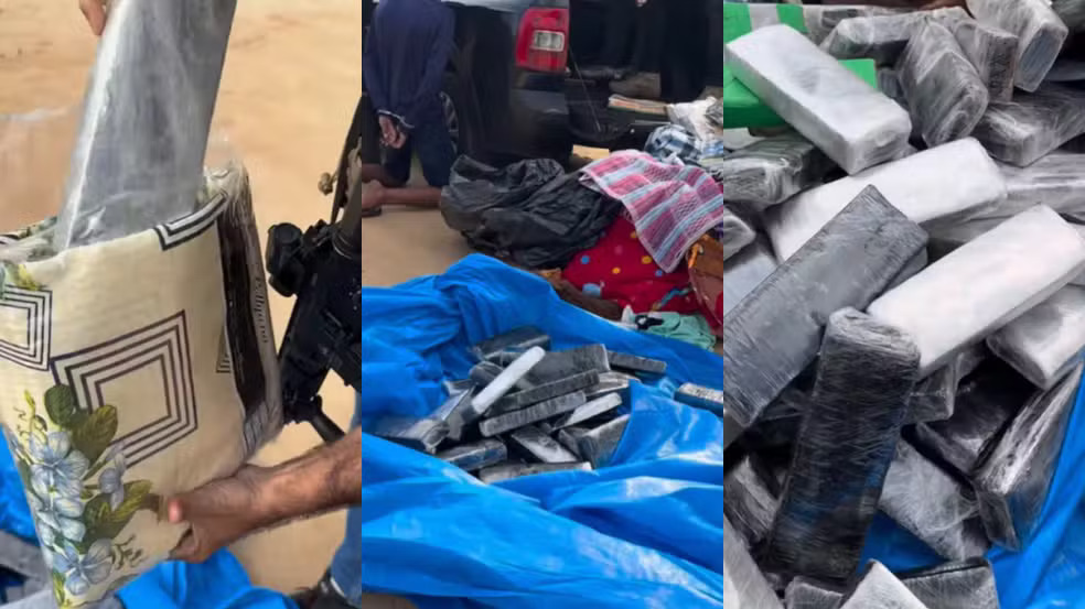 Mais de 100 kg de drogas são apreendidas com dois homens no Sertão da Paraíba - Foto (Reprodução-Polícia Civil)