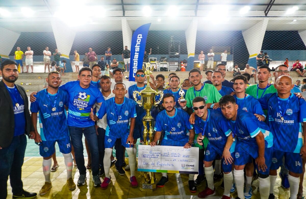 Prefeito de Itambé, Armando Pimentel, realiza o maior campeonato de futsal da Mata Norte com recorde de público e mais de R$ 25 mil em premiação - Foto (Divulgação)