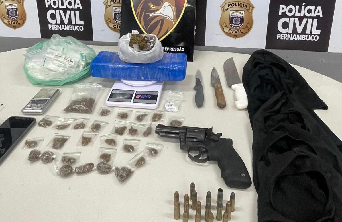 Polícia Civil prende homem por tráfico de drogas e posse ilegal de arma de fogo em Camaragibe - Foto (Reprodução)