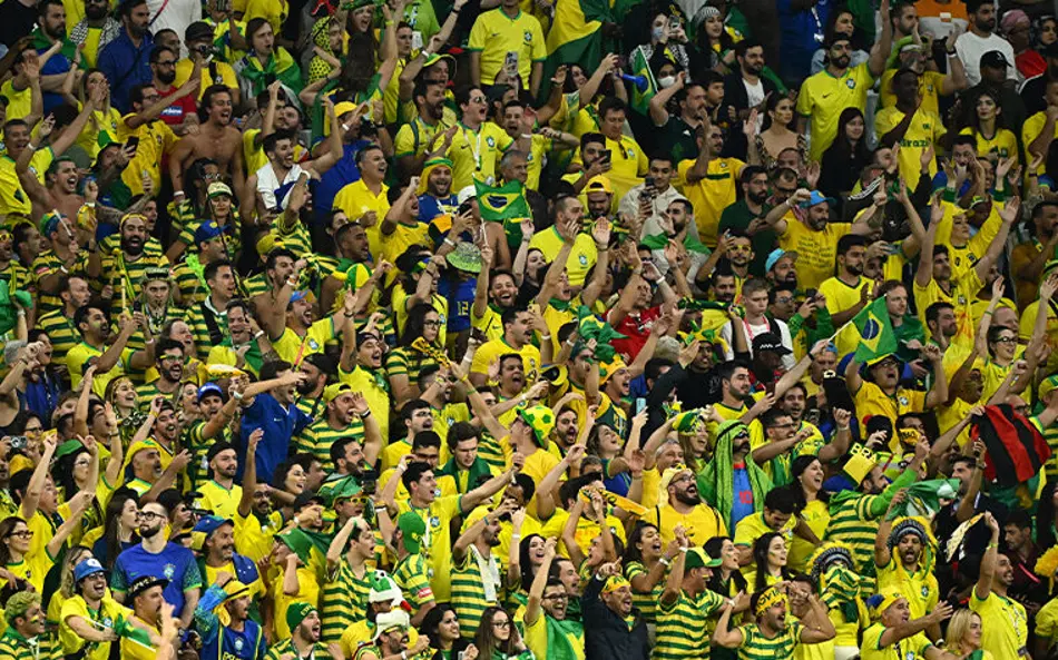Torcida do Brasil criou teoria para acreditar no hexacampeonato - Foto (Jewel Samad-AFP)