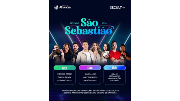 Alhandra celebra fé, cultura e tradição com a tradicional Festa de São Sebastião - Foto (Divulgação)