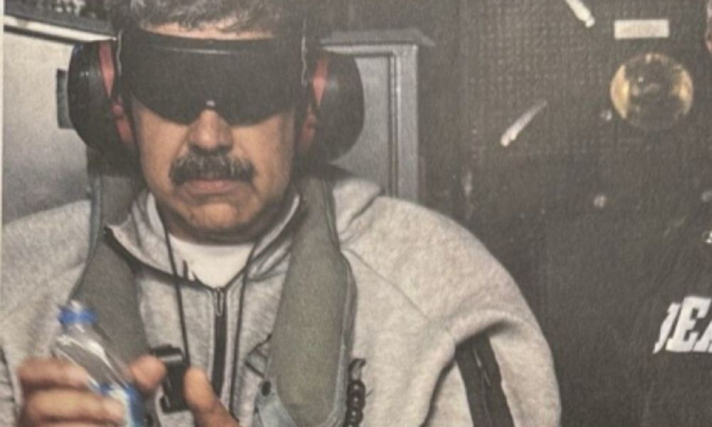 EUA divulga foto de Nicolás Maduro após captura - Foto (Reprodução-Truthsocial-@realDonaldTrump)