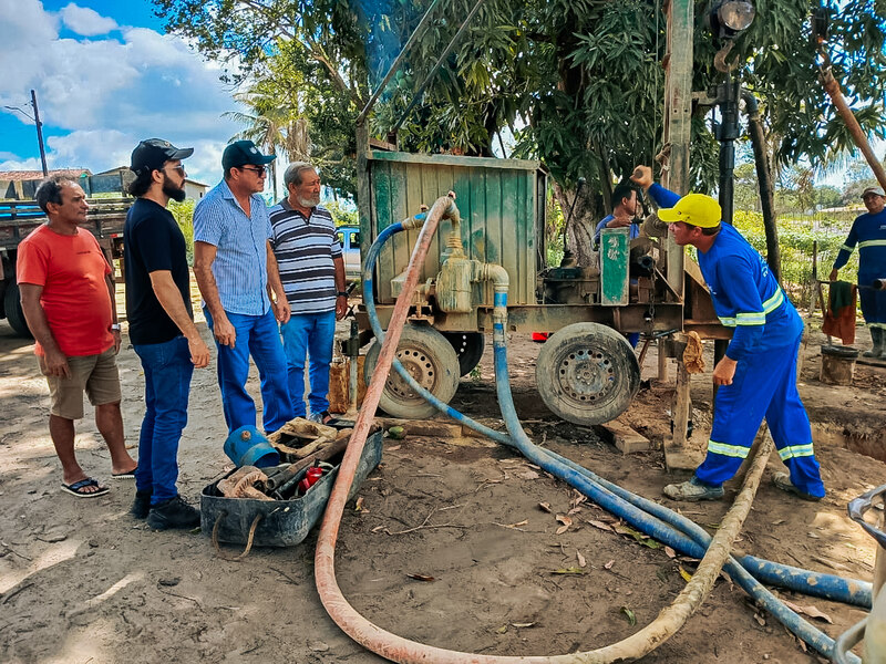 Secretaria de Agricultura de Alhandra inicia obra de novo poço tubular para beneficiar cerca de 50 famílias no Sítio Sarrafo - Foto (Divulgação)