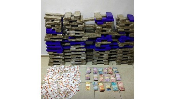 BOPE intercepta carreta com grande carga de drogas e dinheiro em Xexéu - Reprodução