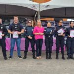 Secretaria de Segurança e Guarda Municipal realizam ação de conscientização contra a violência doméstica na Feira de Alhandra