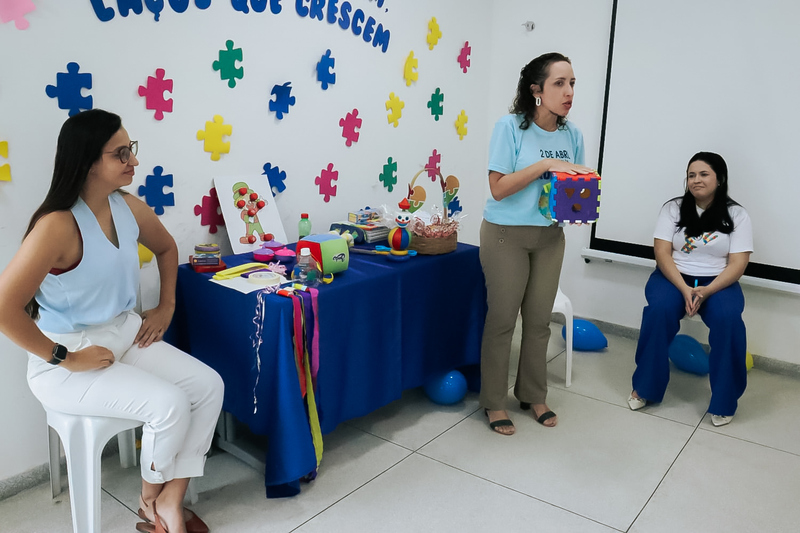 Saúde de Alhandra reforça o Abril Azul com capacitação de profissionais e ampliação do cuidado ao autismo - Divulgação