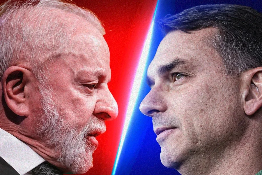 Empate técnico: Lula e Flávio Bolsonaro aparecem com 45% em simulação de 2º turno, aponta Datafolha