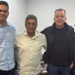 Vereador Sargento Val é recebido na Granja Santana pelo Governador Lucas Ribeiro, e pelo deputado Federal Aguinaldo Ribeiro