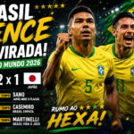 Brasil vence Japão de virada por 2x1 e avança com força na Copa do Mundo 2026