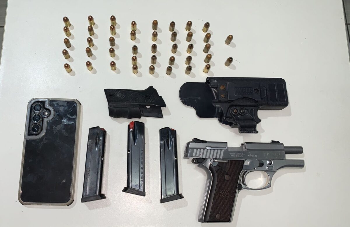 Polícia Militar de Itambé prende homem com pistola