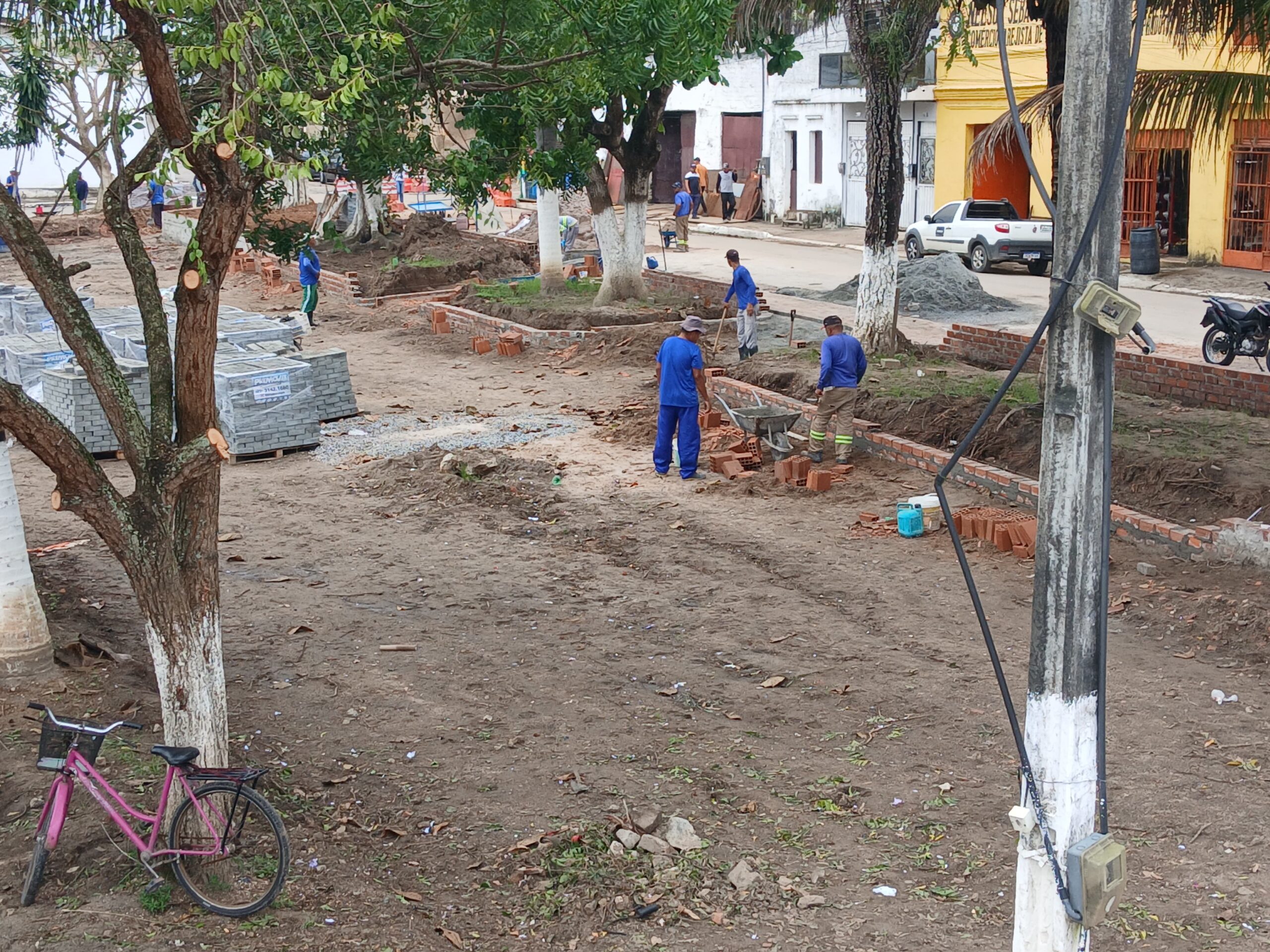 Prefeitura de Goiana inicia reestruturação da Praça Rio Branco, no Baldo do Rio