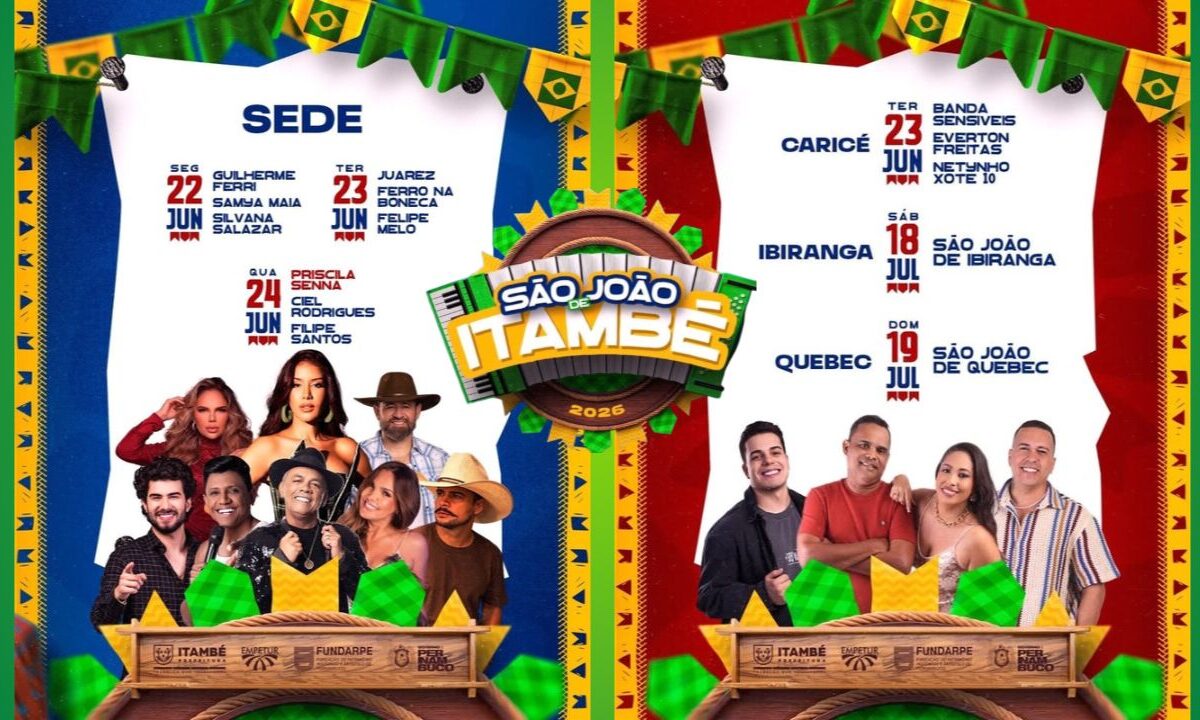 São João de Itambé 2026 promete aquecer o comércio, gerar renda e celebrar a cultura nordestina