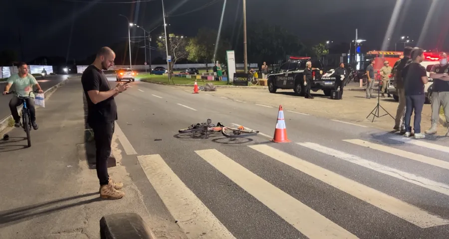 Ciclista morre atropelado na faixa de pedestres próximo ao Almeidão; motorista estava embriagado
