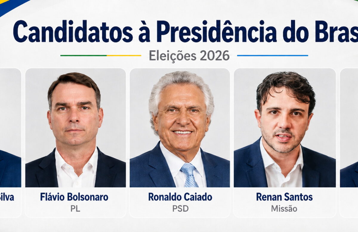 Datafolha: Lula, 39%; Flávio Bolsonaro, 33%; Ronaldo Caiado, 5%; Renan Santos, 4%; Zema, 3%; Augusto Cury, 2%