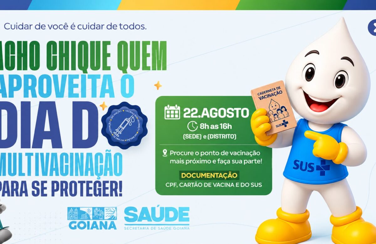 Dia D da Multivacinação mobiliza Goiana neste sábado (22) para atualização da caderneta de crianças e adolescentes