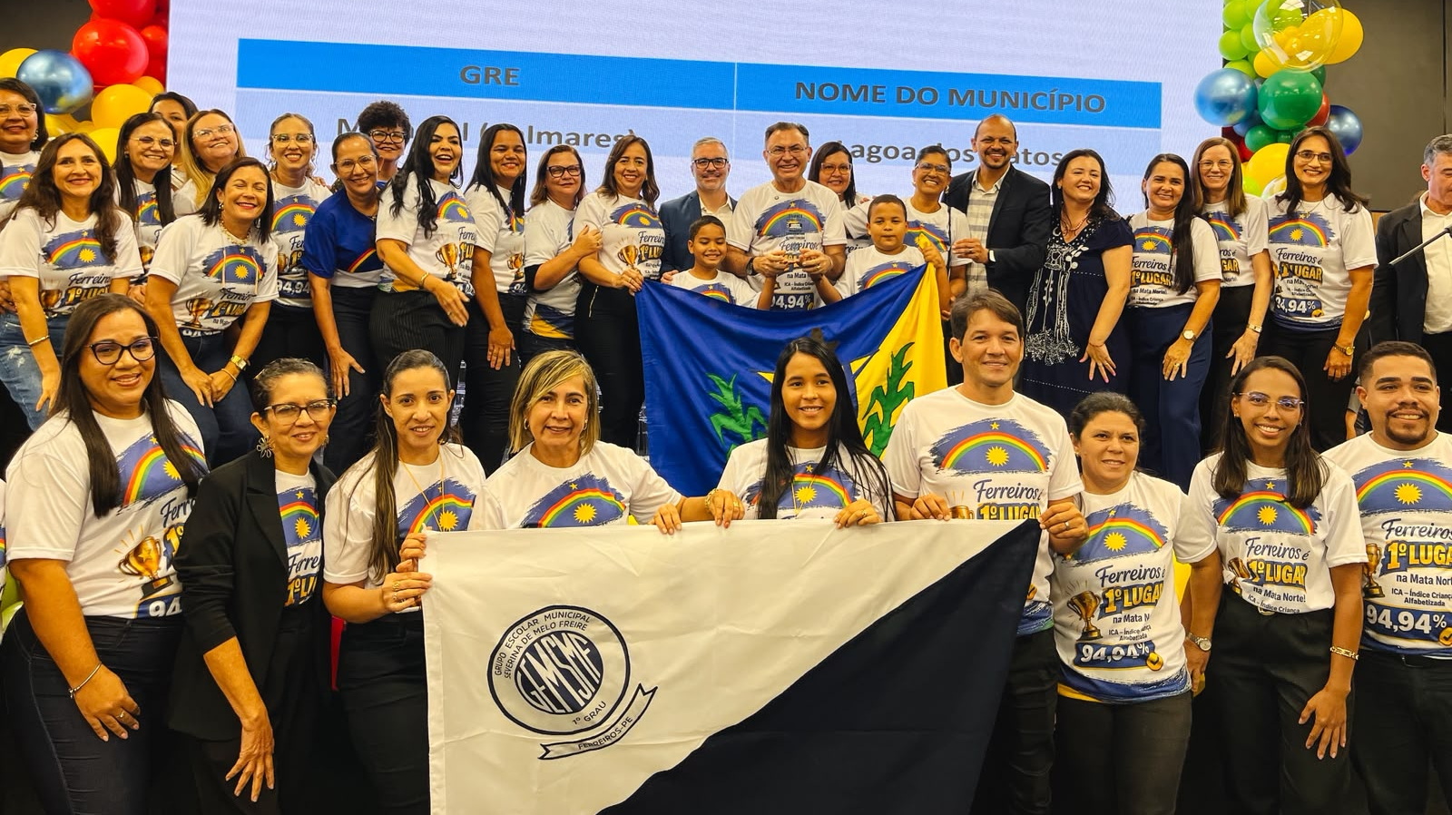 Ferreiros é destaque em Pernambuco na alfabetização e conquista premiação estadual