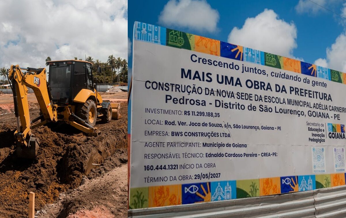Gestão Marcílio inicia construção de nova escola pública com piscina e quadra em Povoação de São Lourenço