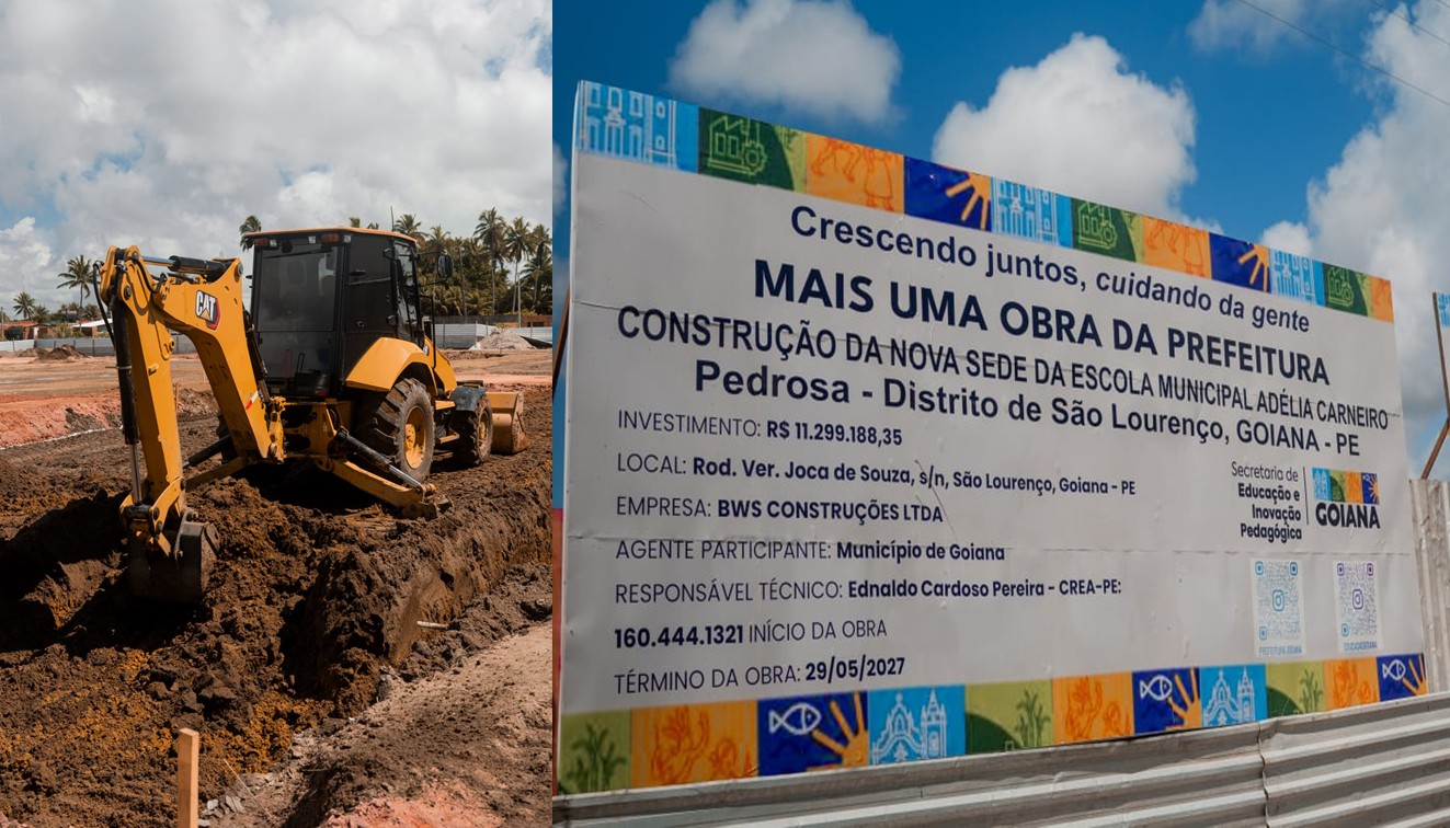 Gestão Marcílio inicia construção de nova escola pública com piscina e quadra em Povoação de São Lourenço