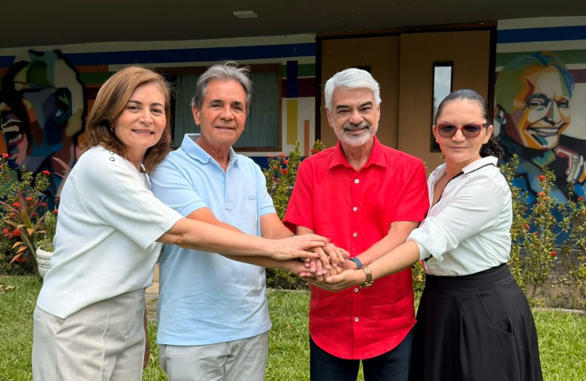 Prefeito de Ipojuca, Carlos Santana, e deputada Simone Santana declaram apoio à reeleição de Humberto Costa