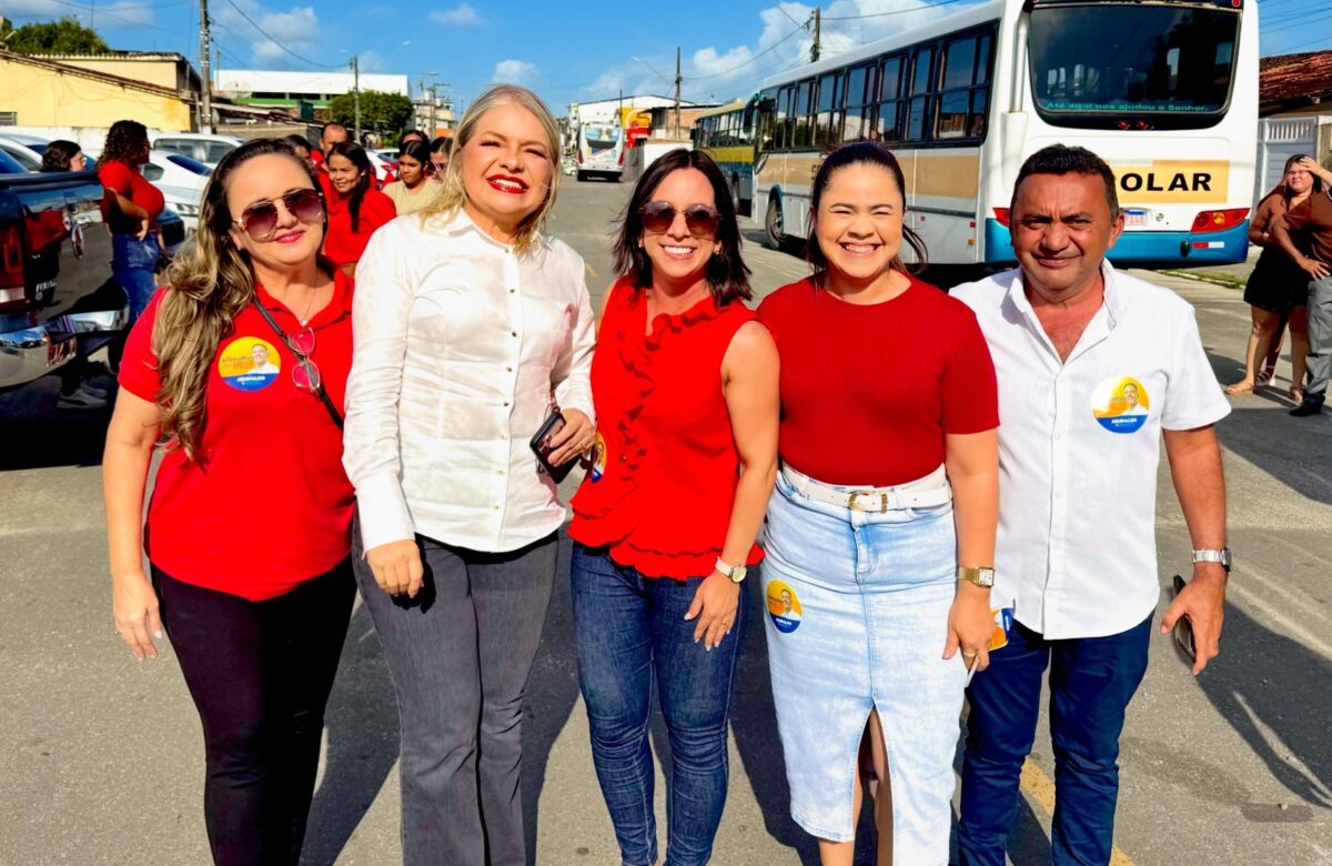 Zilda do Varejão lidera comitiva de Alhandra e reforça força política da gestão na convenção de Lucas Ribeiro