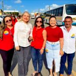 Zilda do Varejão lidera comitiva de Alhandra e reforça força política da gestão na convenção de Lucas Ribeiro