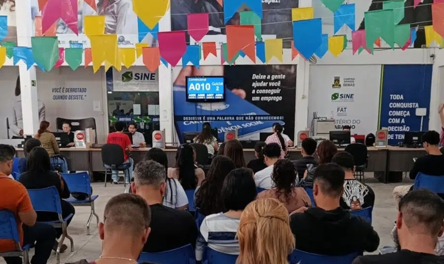 Campina Grande oferece quase 920 vagas de emprego nesta semana; Sine Municipal divulga lista completa