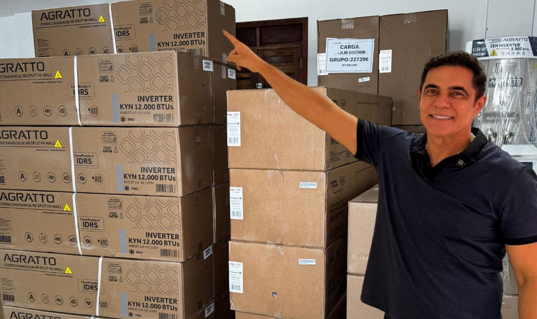 Com recursos próprios, gestão Armando Pimentel adquire mais de 70 aparelhos de ar-condicionado para escolas, postos de saúde e Prefeitura