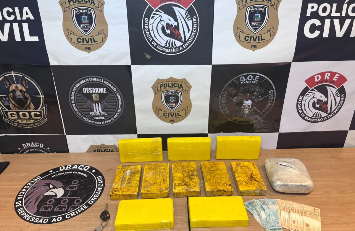 DRACCO apreende quase R$ 1 milhão em drogas e prende suspeito de tráfico em Bayeux