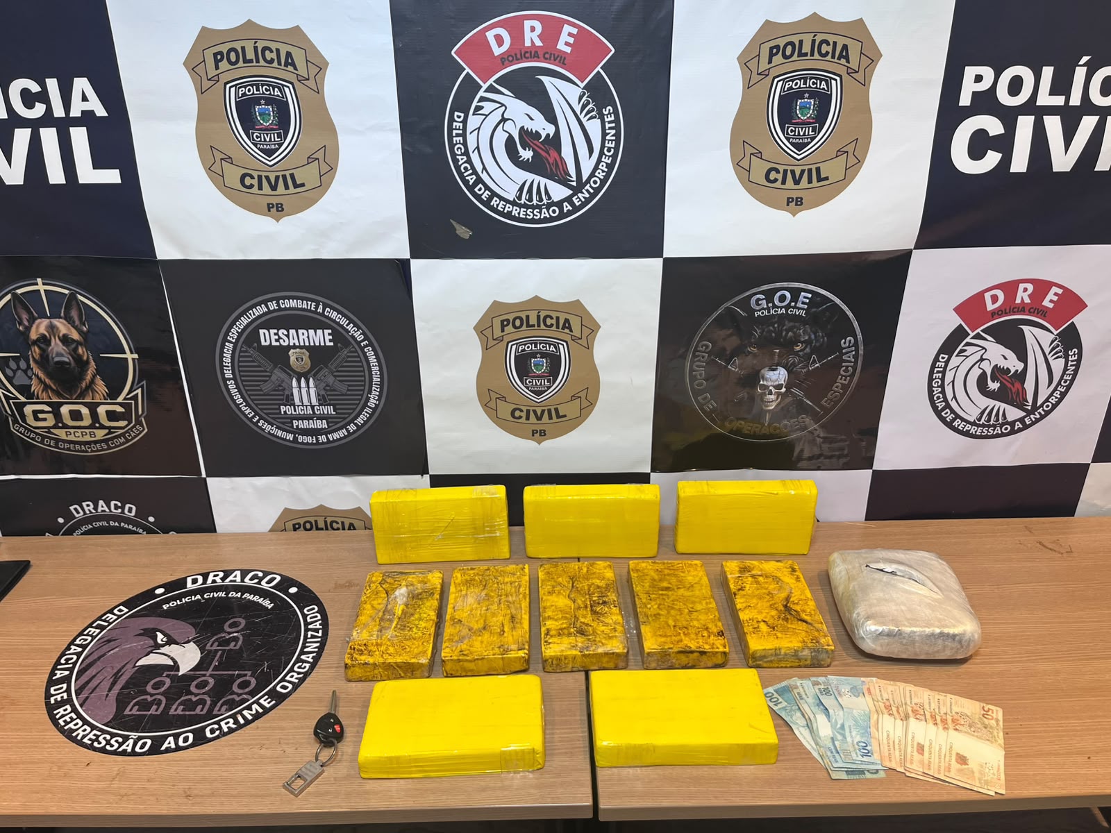DRACCO apreende quase R$ 1 milhão em drogas e prende suspeito de tráfico em Bayeux