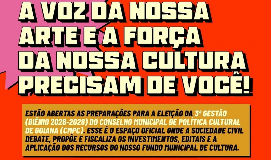 Goiana atualiza cronograma para eleição do Conselho Municipal de Política Cultural