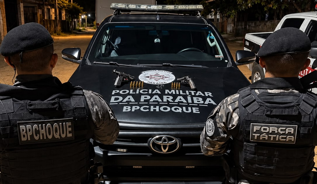 PARAÍBA MAIS SEGURA: Polícia Militar apreende duas armas de fogo e drogas durante ação em Pitimbu