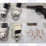 PM apreende arma, munições e drogas em  Goiana