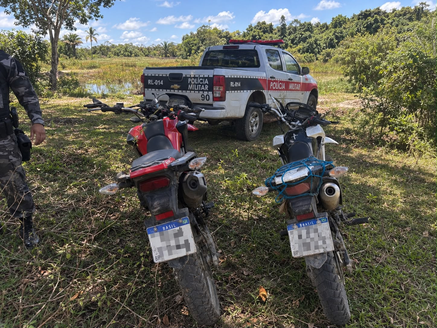 Polícia Militar recupera duas motocicletas roubadas durante ação em Alhandra