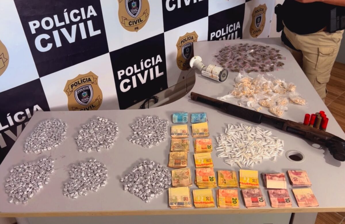 EM ALHANDRA: Polícia Civil apreende drogas, arma e dinheiro durante operação e apreende adolescente