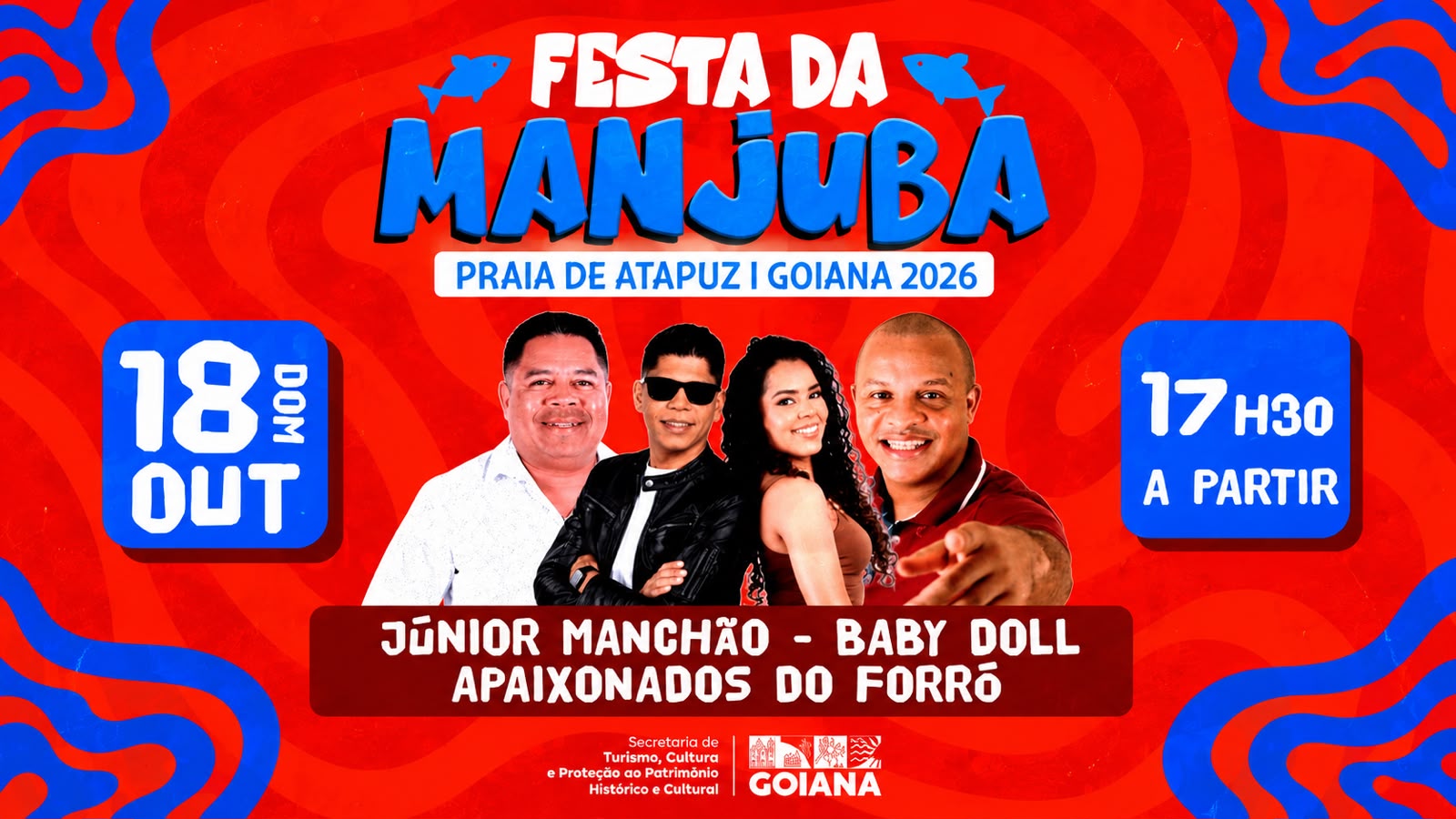 Festa da Manjuba terá shows na praia de Atapuz neste domingo (18), em Goiana