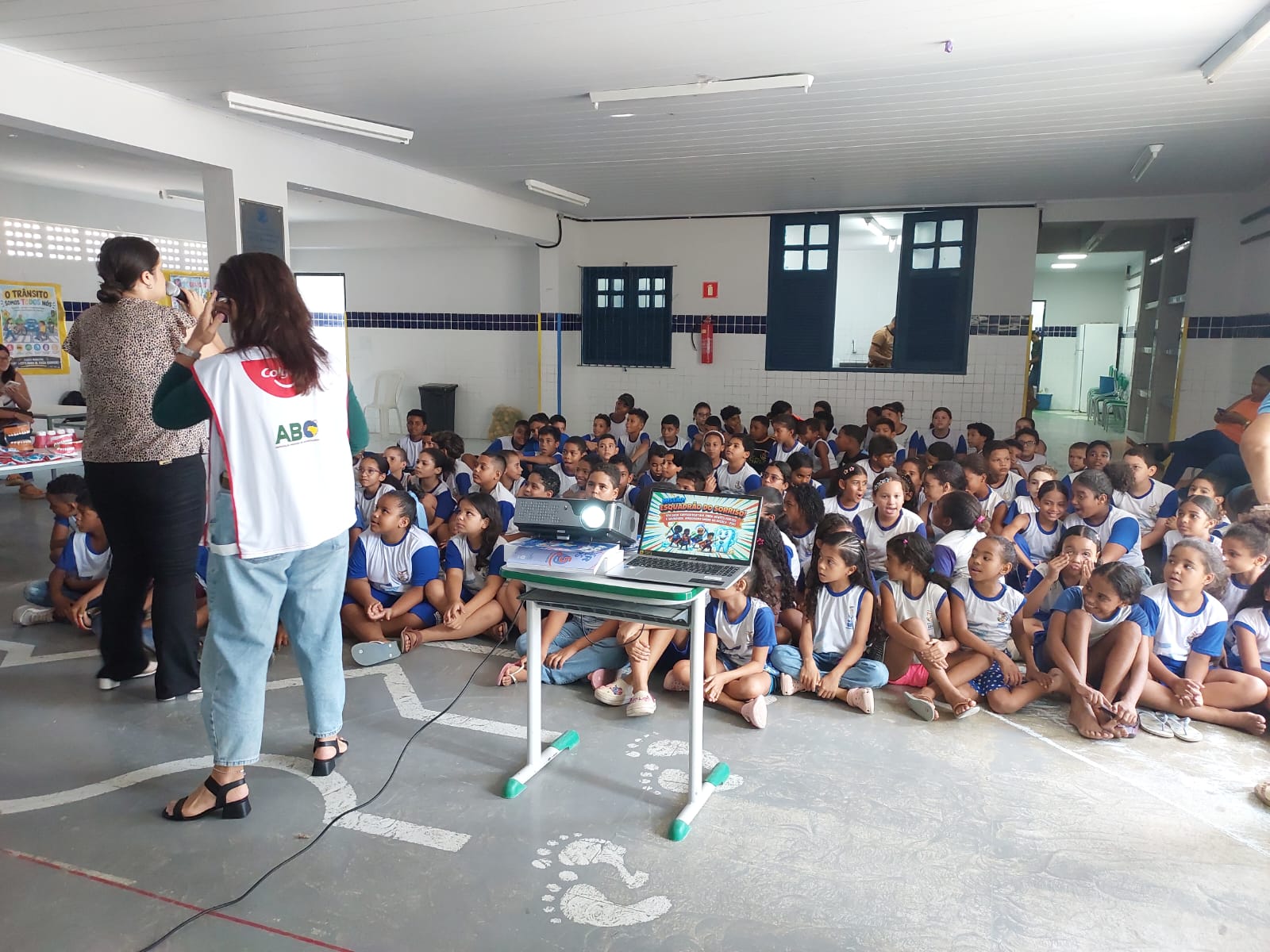 Goiana realiza ação educativa pelo Dia Nacional da Escovação em escola municipal