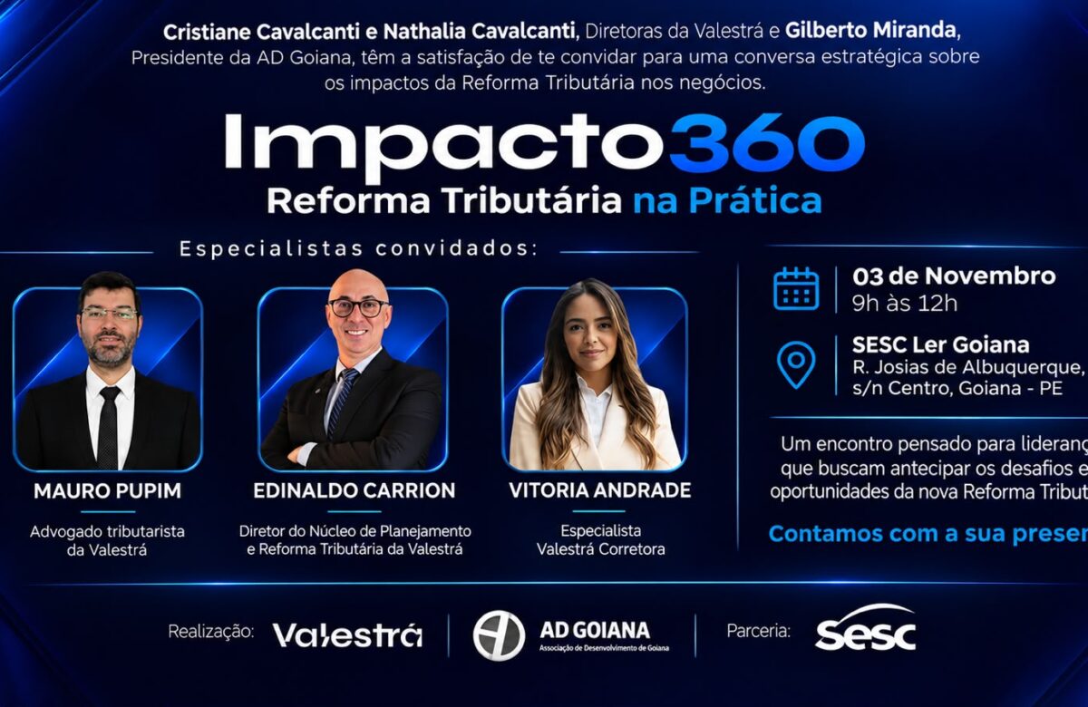 Goiana recebe evento sobre impactos da Reforma Tributária na gestão das empresas