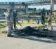 Lombadas físicas são instaladas próximo à passarela de Mata Redonda para reforçar segurança no trânsito