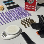 Operação Voto Seguro: PM apreende pistola, munições e drogas em Mata Redonda durante rondas no centro do distrito