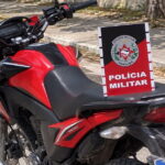 Polícia Militar recupera motocicleta com restrição de roubo/furto na Zona Rural de Pedras de Fogo