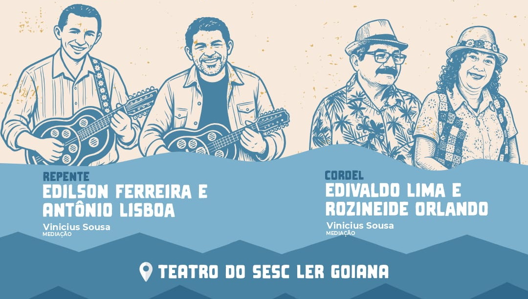 Vozes da Cultura Popular leva repente, cordel e recitações a estudantes e ao público em Goiana